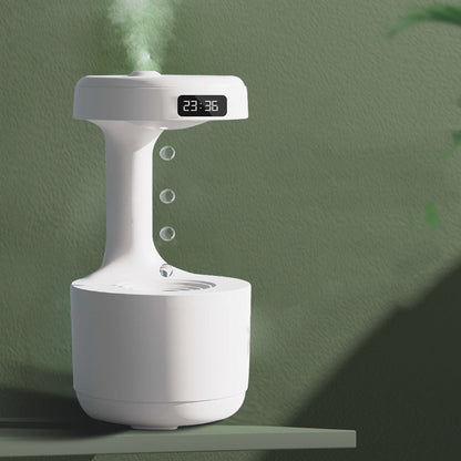 Water Drop Anti-Gravity Humidifier With Clock