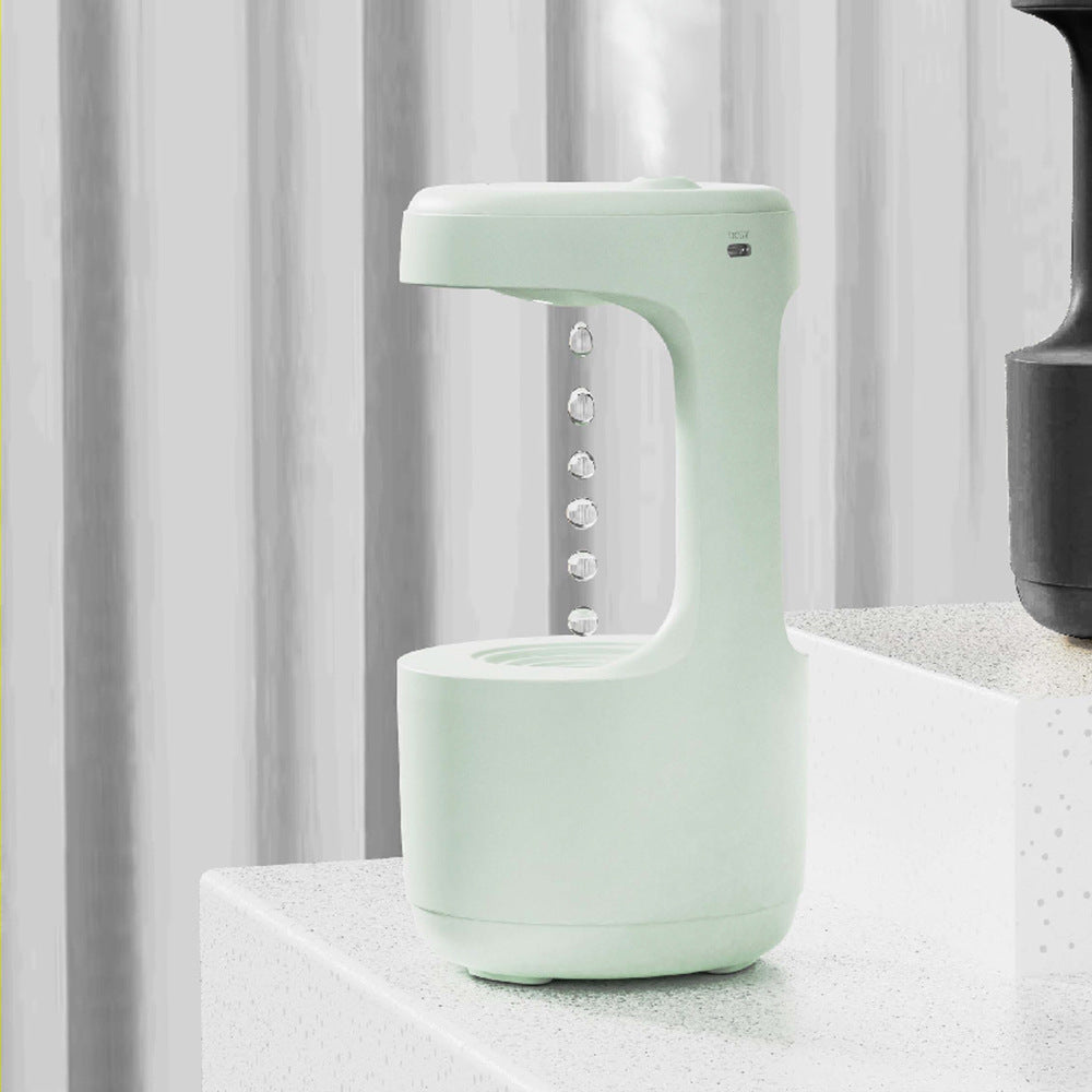 Water Drop Anti-Gravity Humidifier With Clock
