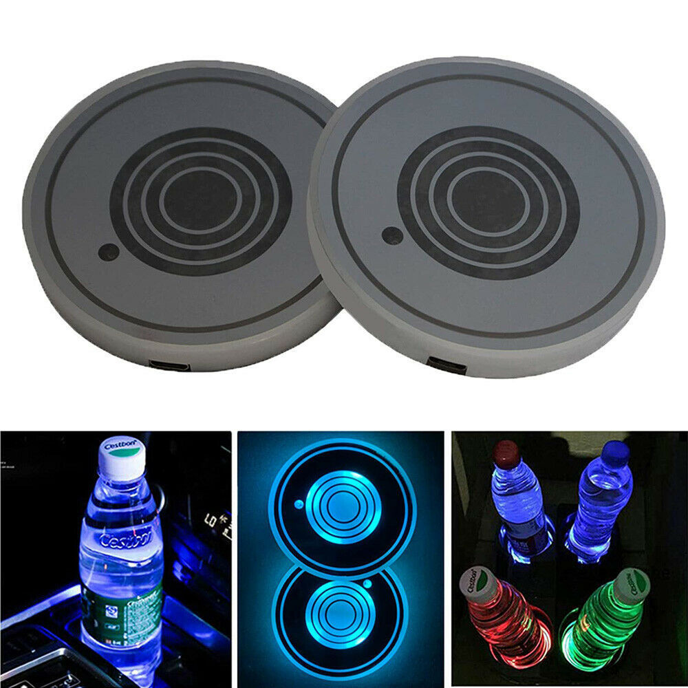 USB Charging Car Led Cup Holder