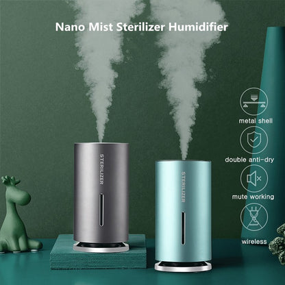 Smart Induction Spray Air Humidifier Portable 1200mah Battery Car Mist Maker Aroma Diffuser USB Ultrasonic Humidifier For Home